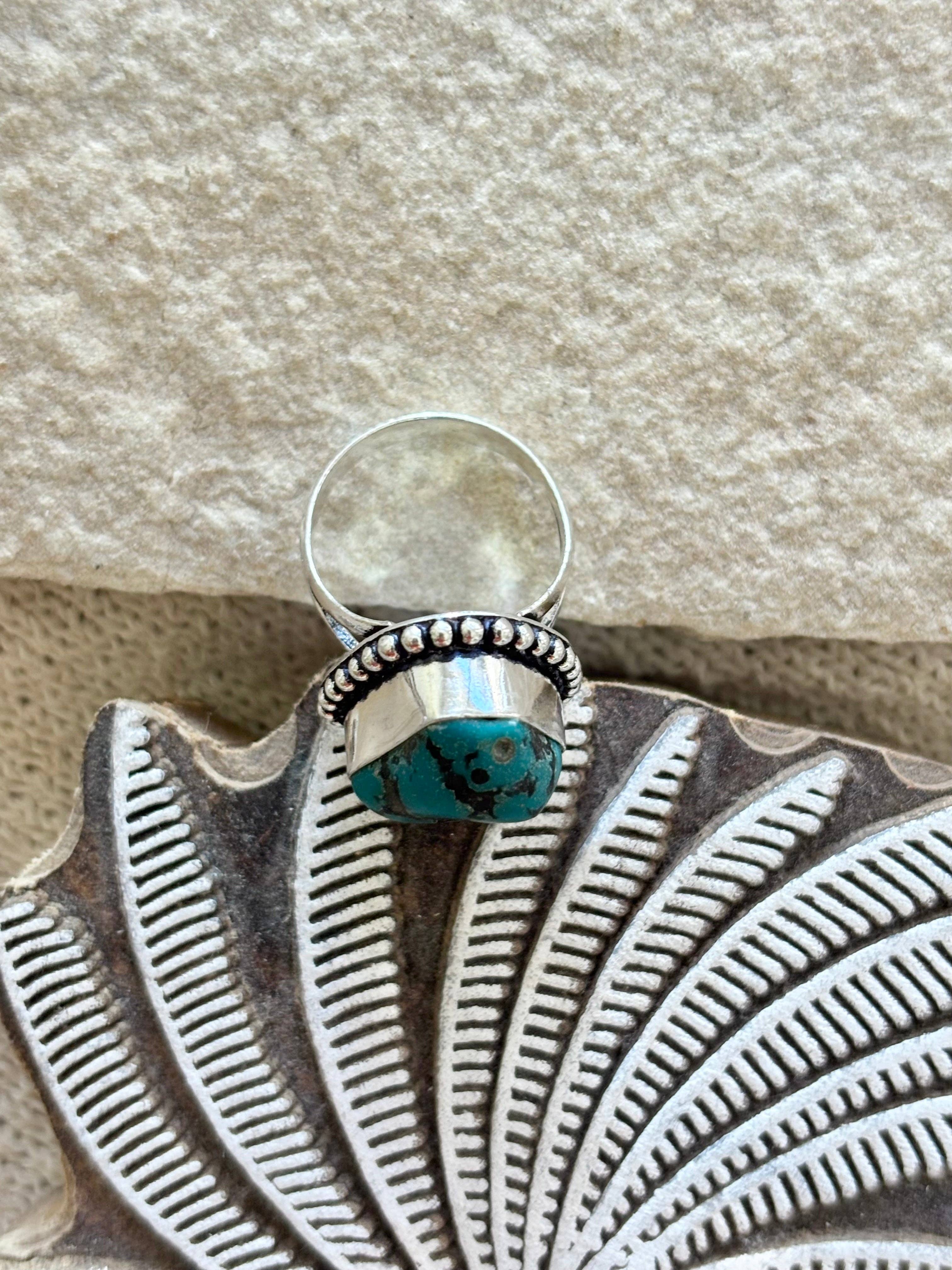 Wild Cactus Co. - Wholesale Cocktail/Statement Ring - TURQUOISE DIVINE RING SIZE 76