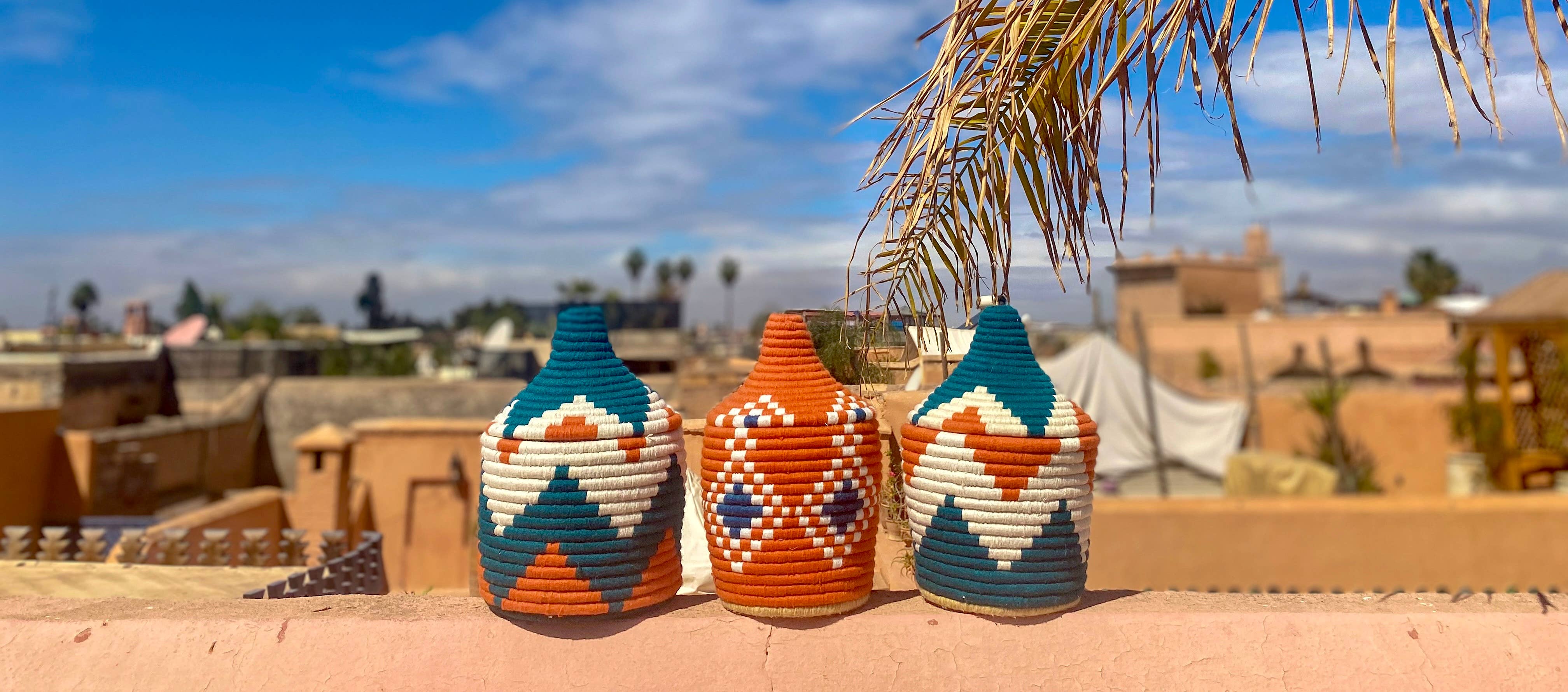 SOUK in the CITY - Vendita all'ingrosso Cestini - Piccoli cestini berberi colorati6