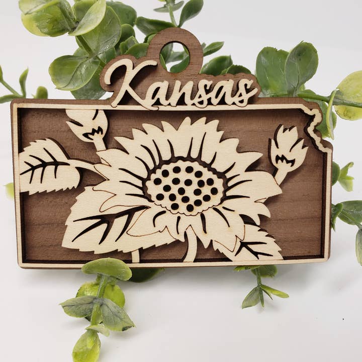 Kansas State Flower Ornament for wholesale by Ashley's Creations KS