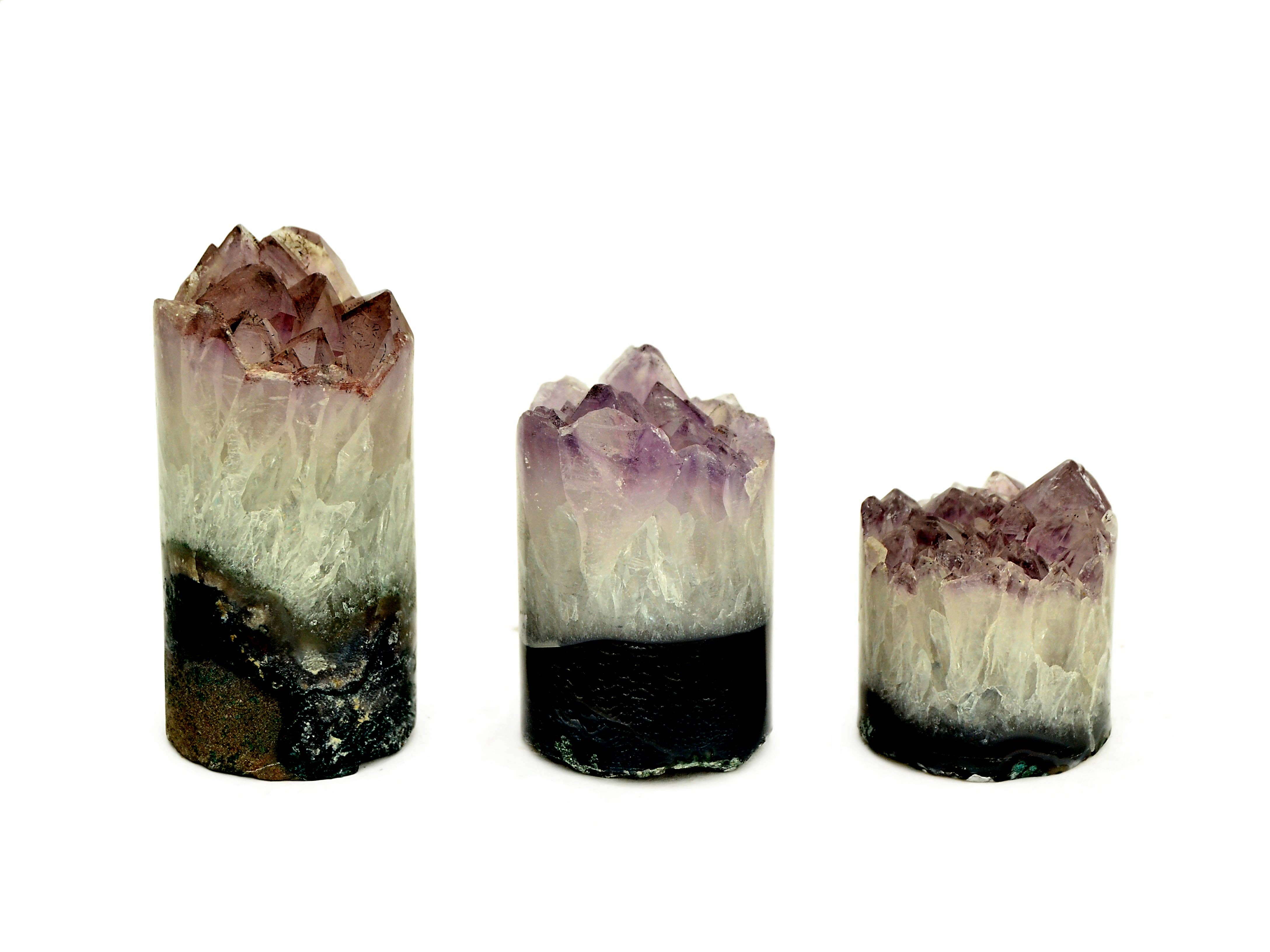 Kaia & Crystals - Wholesale Spiritual Stone/Crystal - Amethyst Druzy Cylinder (40mm - 70mm)10