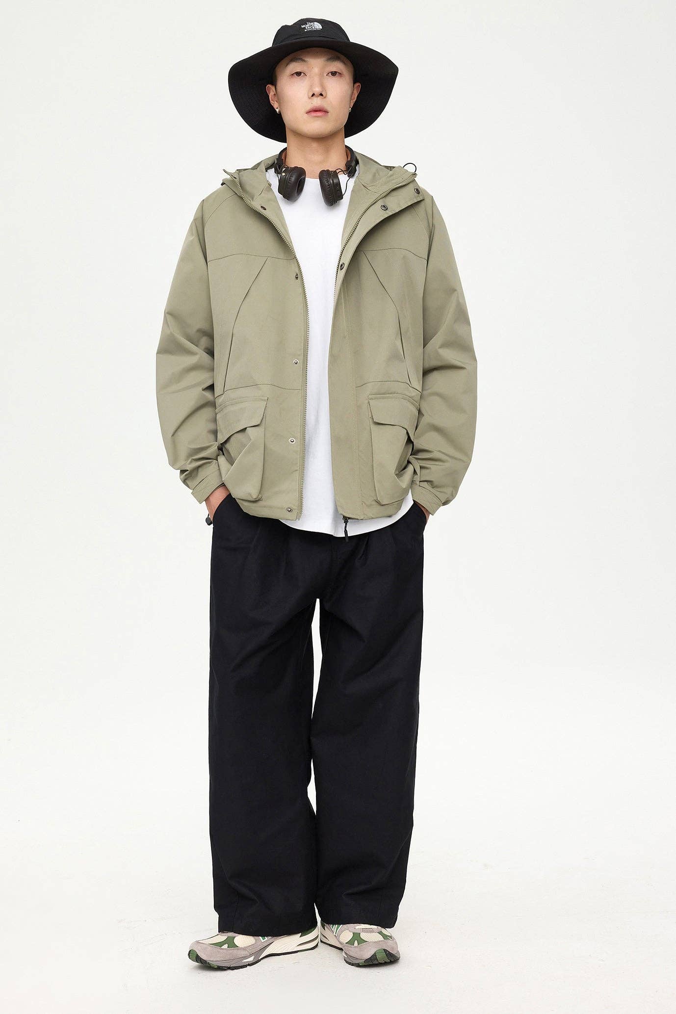 FS Collection (Germany) - Wholesale Jacket - Men's - Patched Pockets Waterproof Jacket in Lightolive2