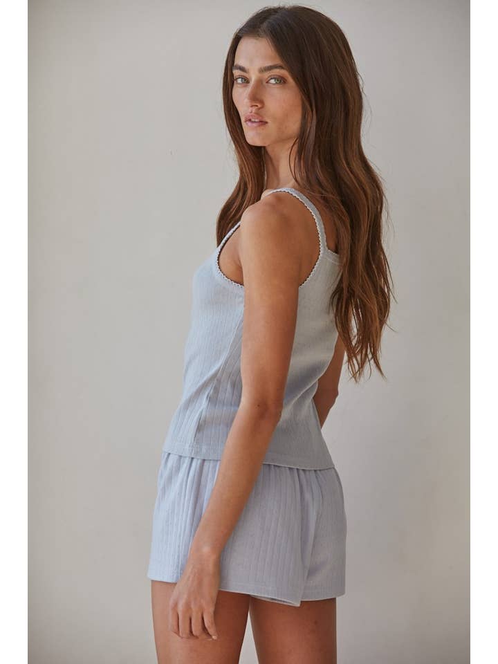 By Together - Wholesale Camisole - Women's - L8623 | Knit Polyester Rayon Spandex Pointelle Ribbed Cami7