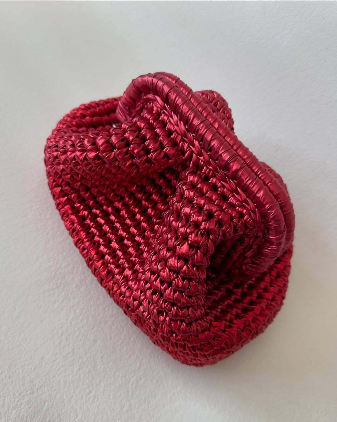 CHQEL - Wholesale Clutch Bag - Women's - CHQEL Gold Metal Clutch Bag Women Handmade Crochet Purse 1