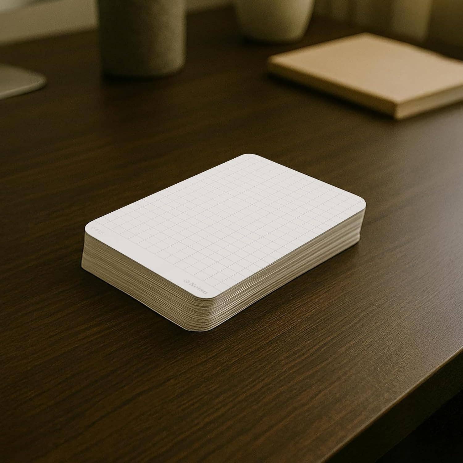 Notsu - Wholesale Stationery/Notecard Set - Graph Grid Note Cards (50 ct) | Thick Graphing Index Cards5