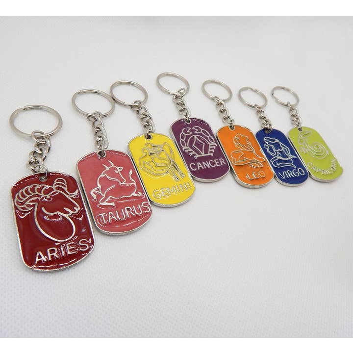 Hungry Ghost Press - Wholesale Keychain - Unisex - Zodiac Vintage Keychains1