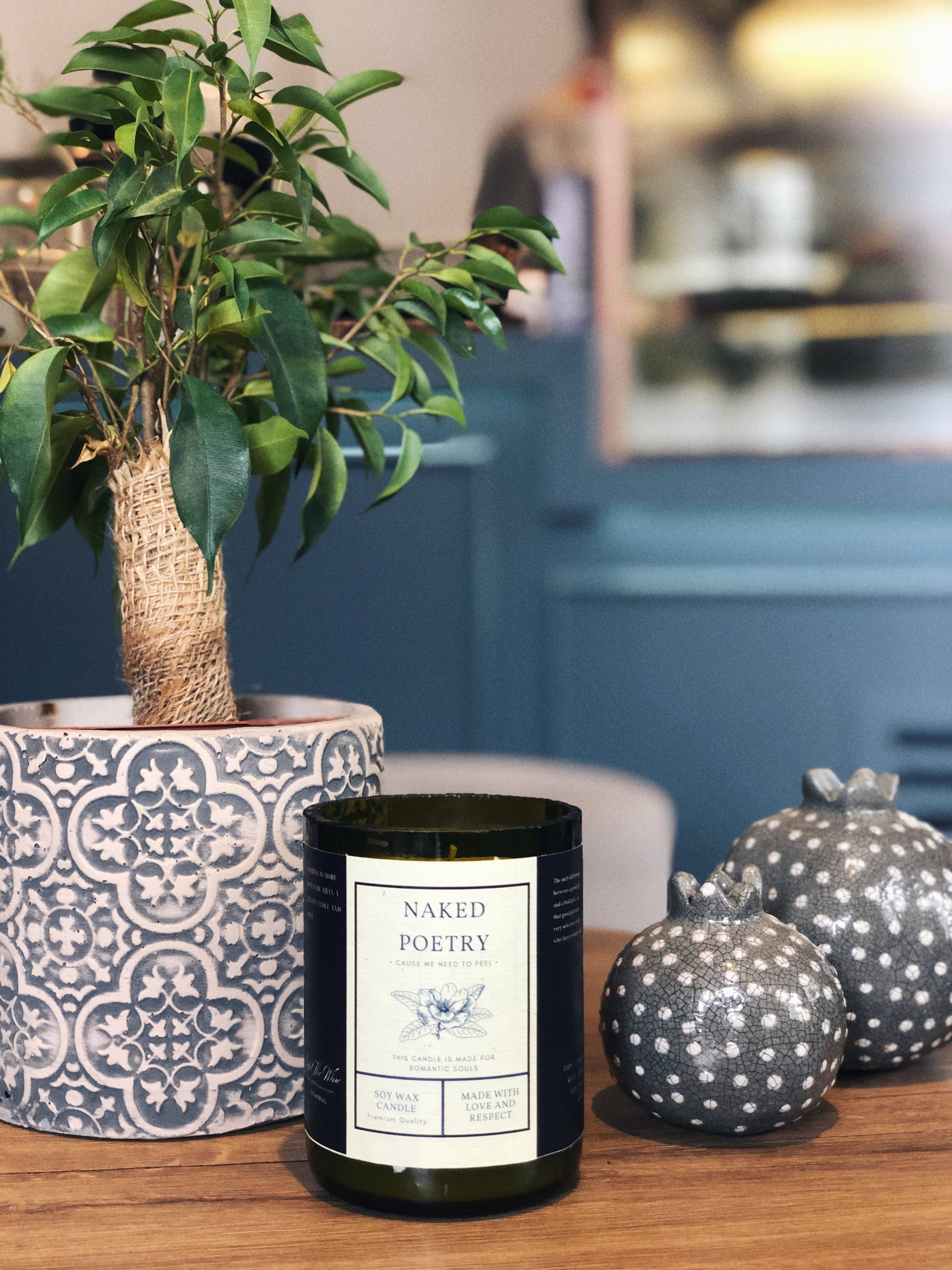 Light The Wine - Wholesale Jar/Filled Candle - up-cycled wine bottle candles by light the wine- scented6