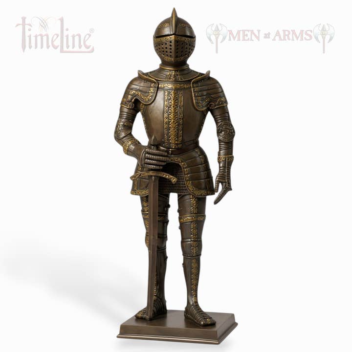 Bronzen Ridderstandbeeld - 16e-eeuwse Toernooiridder voor wholesale door Timeline Gifts Ltd