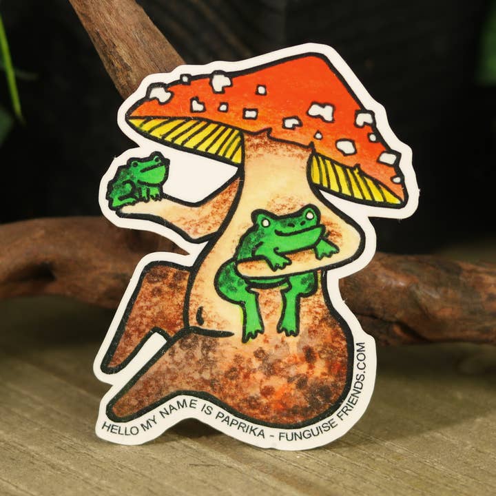 Vinyl Funguise® Sticker - Paprika for wholesale by Funguise Friends by WkdWest