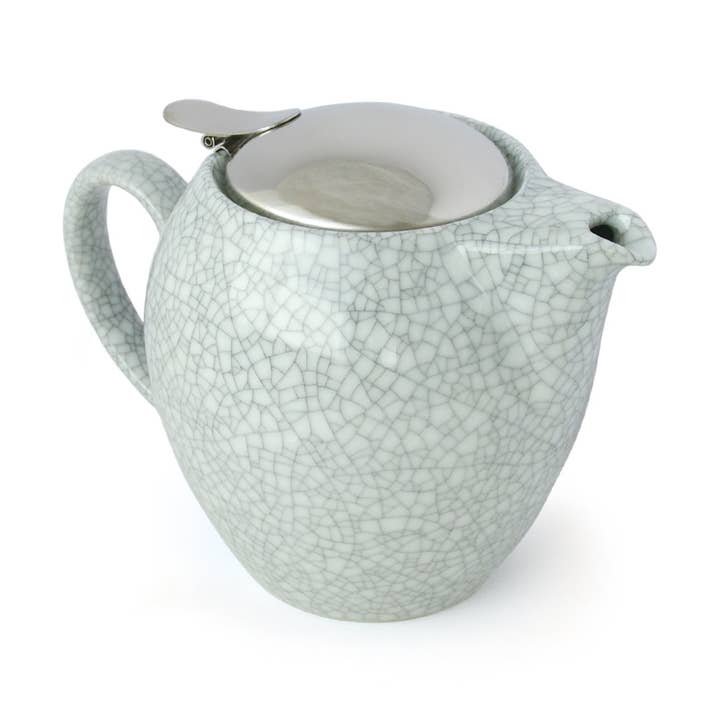 ZERO JAPAN USA - Wholesale Tea Pot - Bee House Round Ceramic Teapot 19.6oz - Crackle Blue0