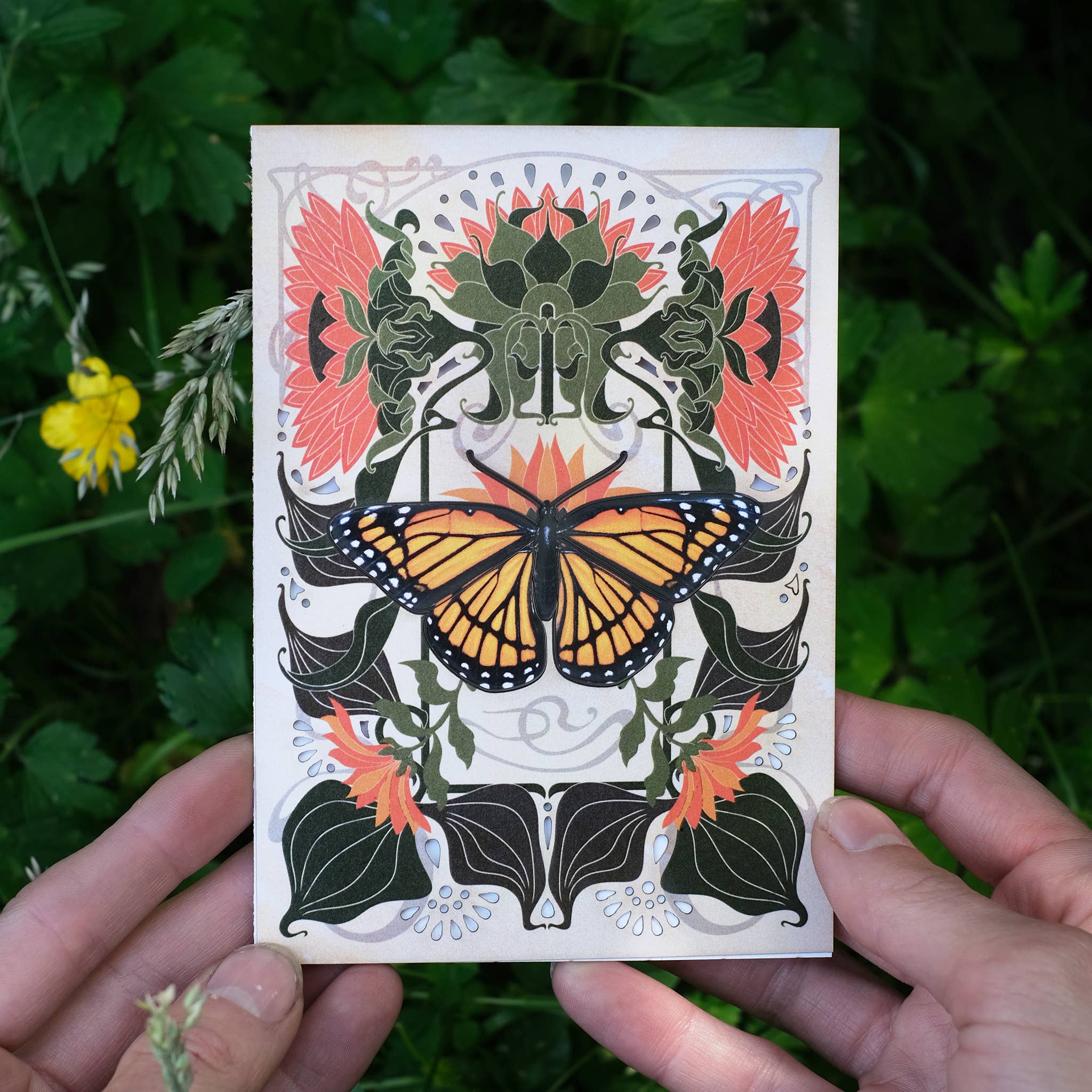 Moth and Myth – wholesale Everyday greeting card – Viceroy Butterfly Greeting Card with Removable Butterfly2