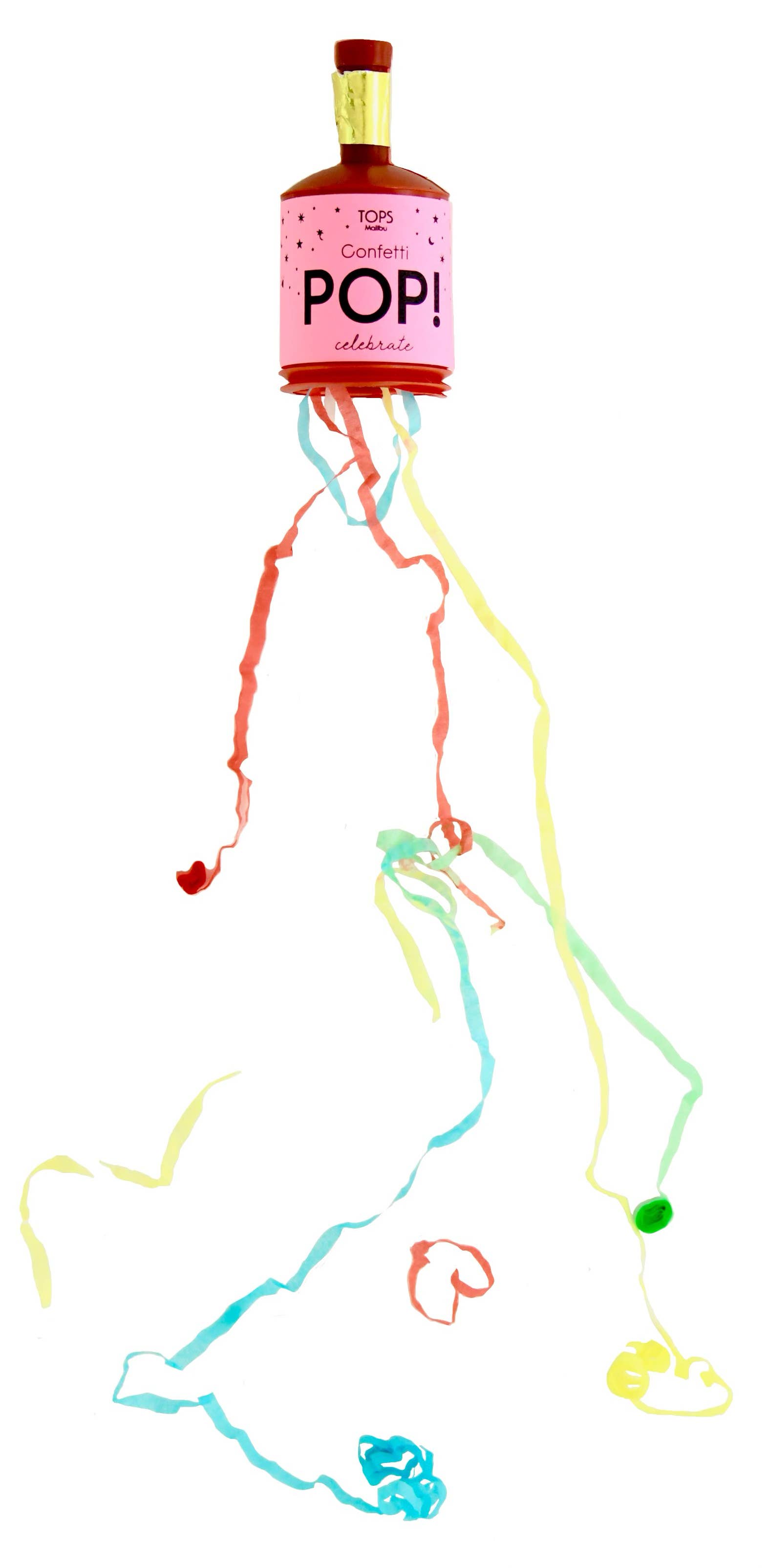 TOPS Malibu – Engroshandel Konfetti – Confetti Pop! Streamers - Multifarvede - Sæt med 123