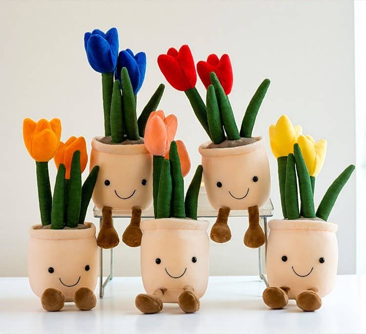 ToyalFriends - All Import Duties Covered! - Wholesale Stuffed/Plush Toy - Kids & Baby - 35cm Tulip Plush Toy | Cute Smiling Flower Pot Stuffed Doll6