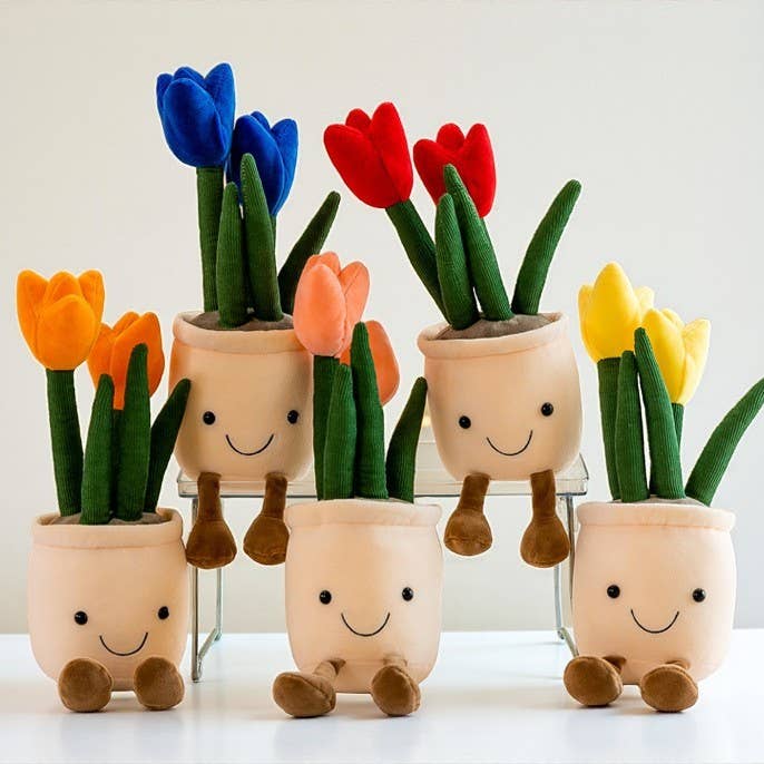 ToyalFriends - All Import Duties Covered! - Wholesale Stuffed/Plush Toy - Kids & Baby - 35cm Tulip Plush Toy | Cute Smiling Flower Pot Stuffed Doll6