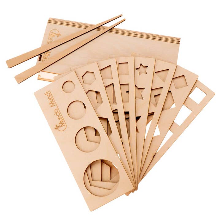 Wooden traning set Bigger and Smaller with the box for wholesale by Munda Mundi