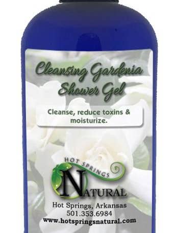 Cleansing Gardenia Shower Gel for wholesale by Hot Springs Natural