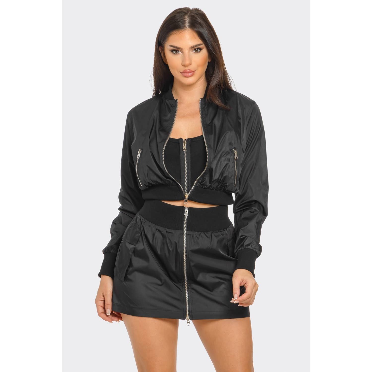 DORCAS - Wholesale Top & Skirt Set - Women's - WINDBREAKER MINI SKIRT SET11