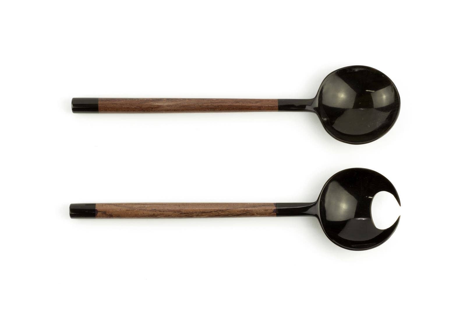 rivêt - L'Indochineur – Großhandel Bestecksets – Kleine Besteckset mit krabbenklauenförmigen, runden Löffeln aus schwarzem Horn und Holz1