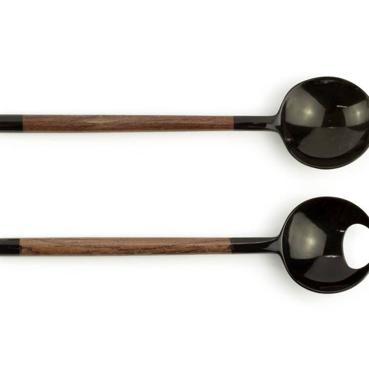 rivêt - L'Indochineur - Wholesale Assorted Cutlery Set - Small Crab Claw-Shaped Round Cutlery in Black Horn and Wood1
