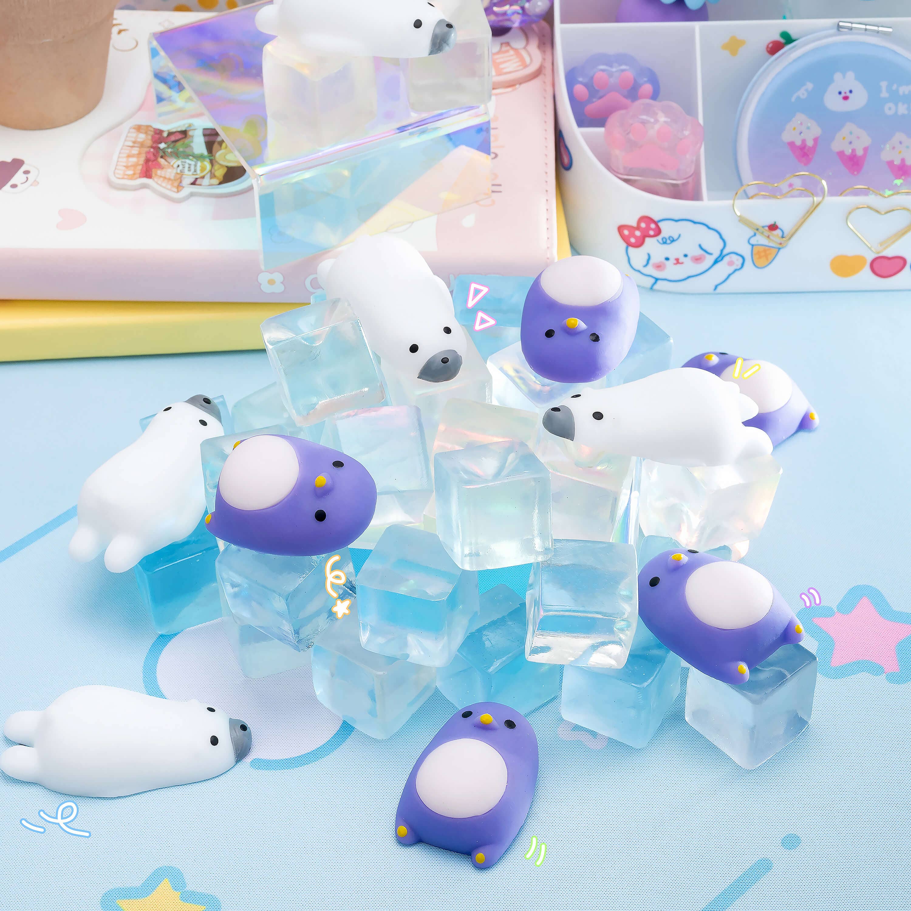 Kawaii Slime Company - Venta al por mayor Juguete blando - Niños y bebés - Juguete sensorial blandito Gummy Polar Plunge (50 piezas/caja)1