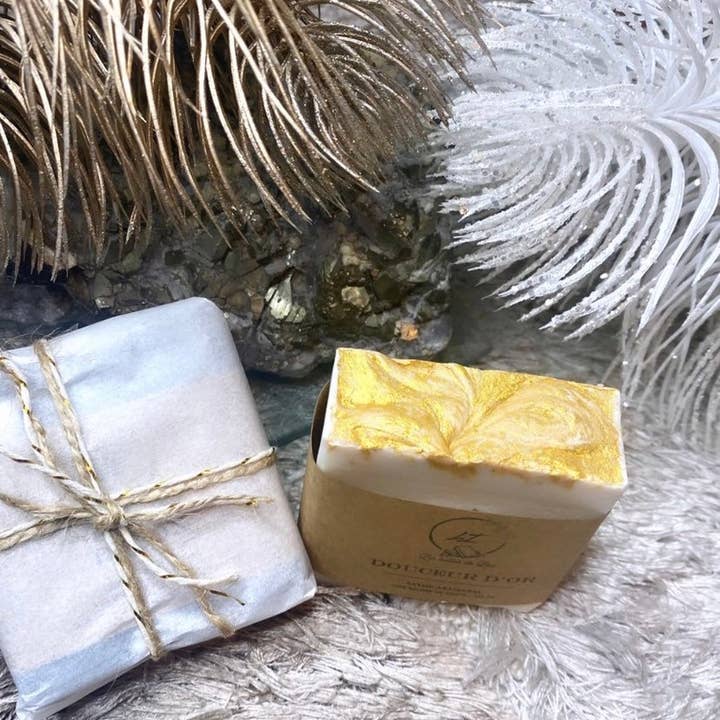 Les Bulles de Lisa - Wholesale Bar Soap - DOUCEUR D'OR | Handmade 100% Shea Butter Soap1