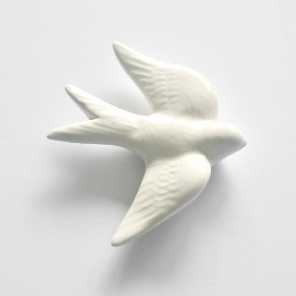 Casa Sofia – Engroshandel Pyntefigur – Hvid keramisk svale2