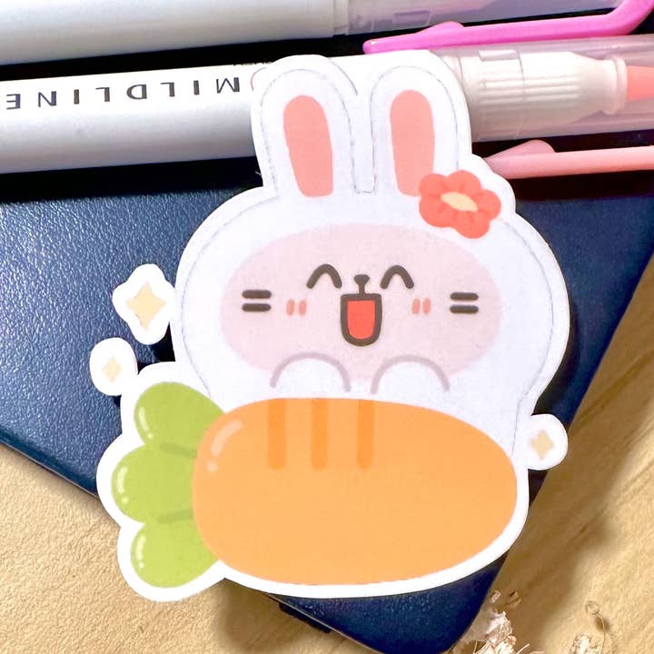 Pegatina Carrot Bunny para venta al por mayor de Chubbythelittlecat