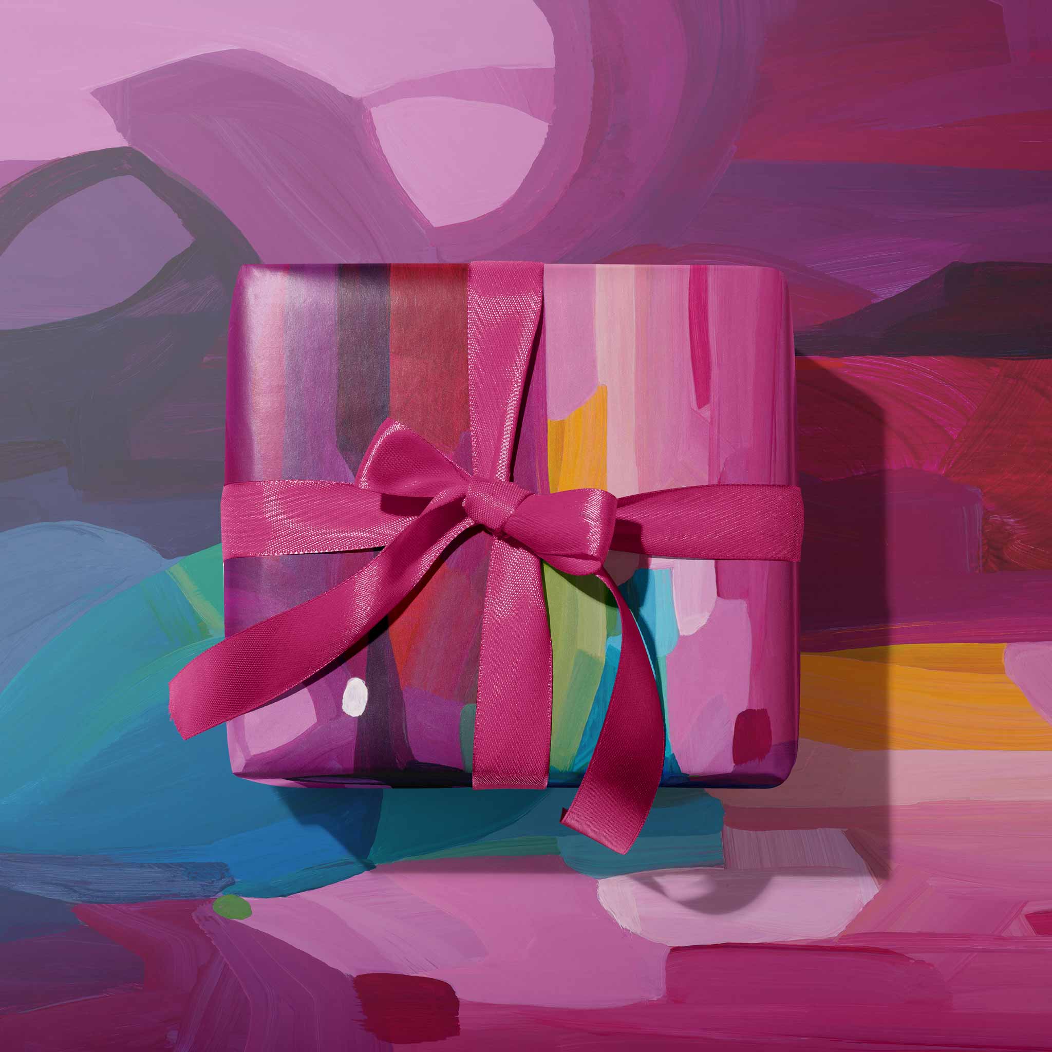 Susannah Bleasby Art - Venta al por mayor Sobre de papel de regalo - Papel de regalo artístico plano | Papel de regalo magenta