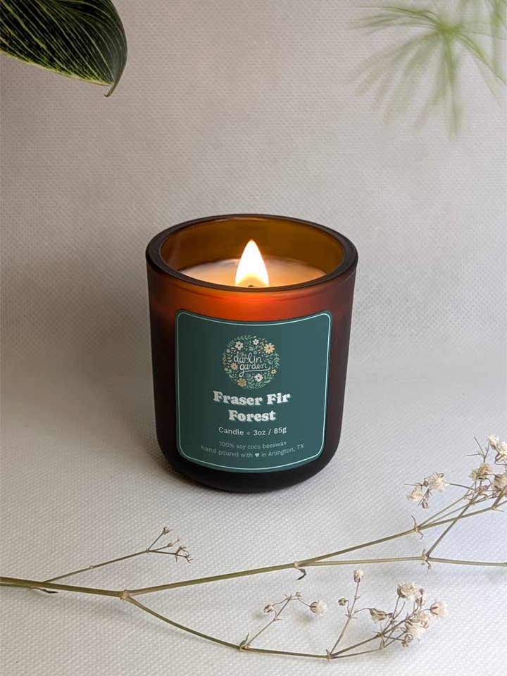 Fraser Fir Forest Wood Wick Candle for wholesale by The Darlin' Garden