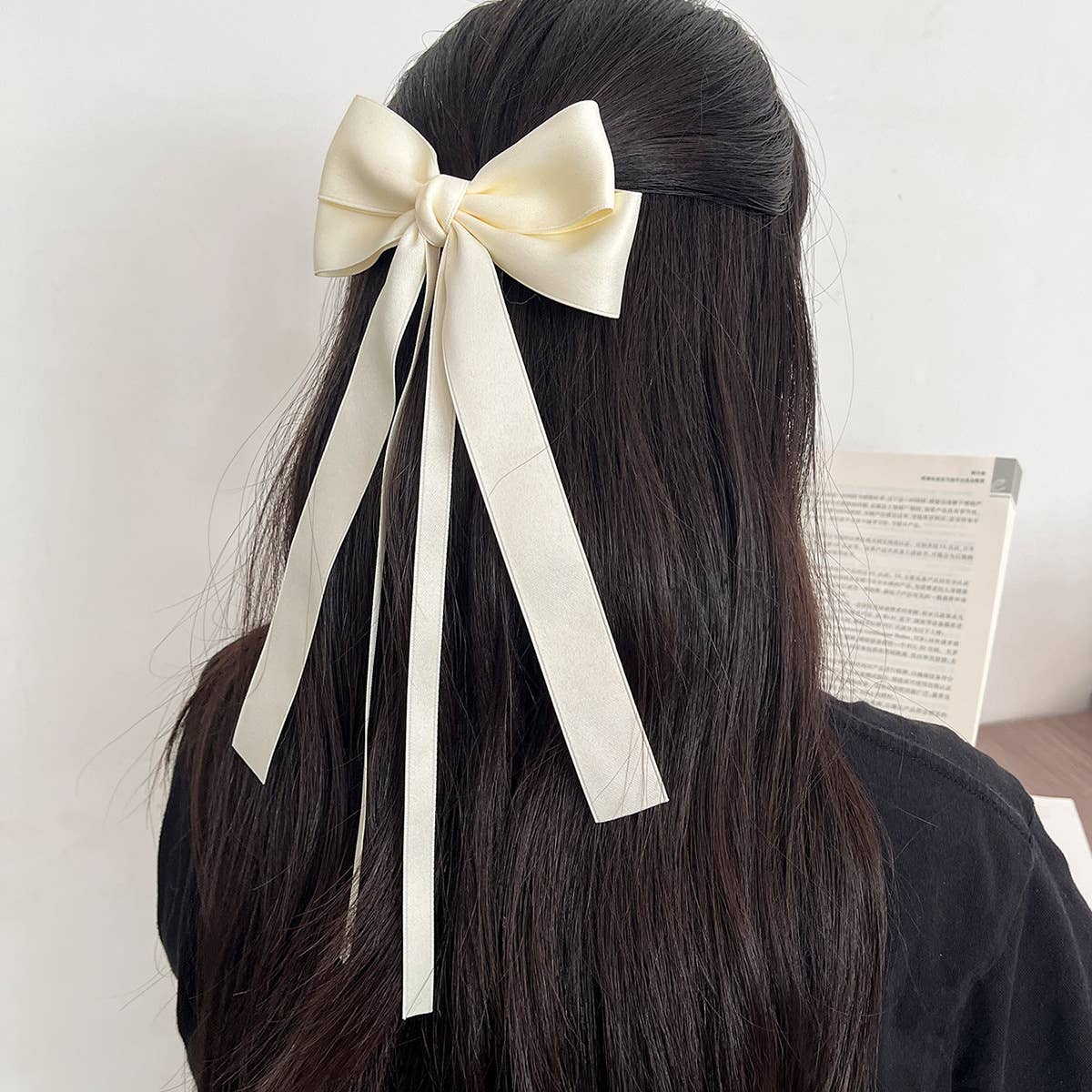 MKS America - Wholesale Hair Clip - Women's - Saylor layered ribbon bow hair clips 16 colors15