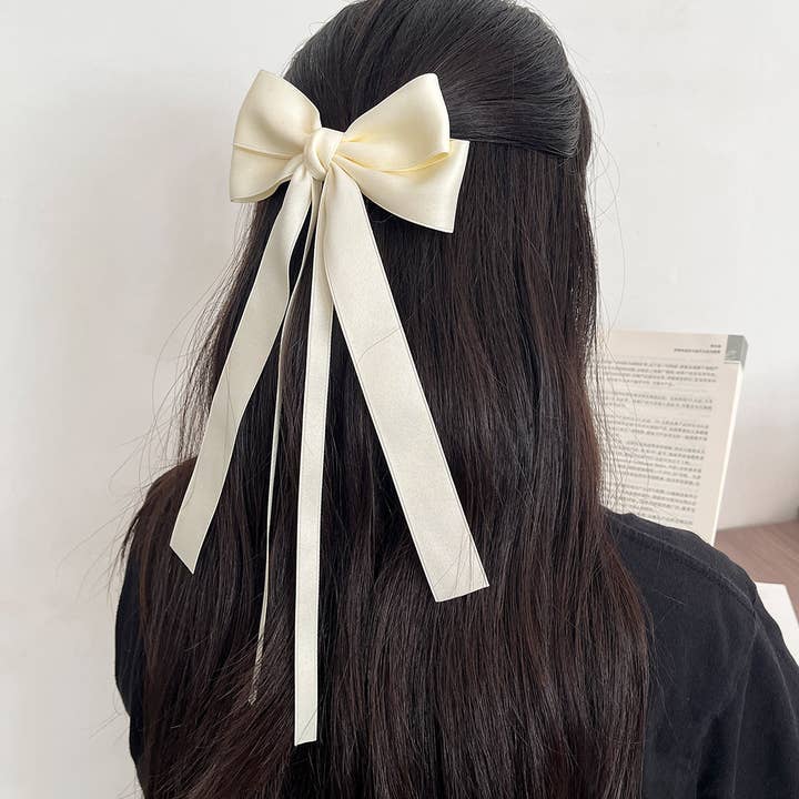 MKS America - Wholesale Hair Clip - Women's - Saylor layered ribbon bow hair clips 16 colors15