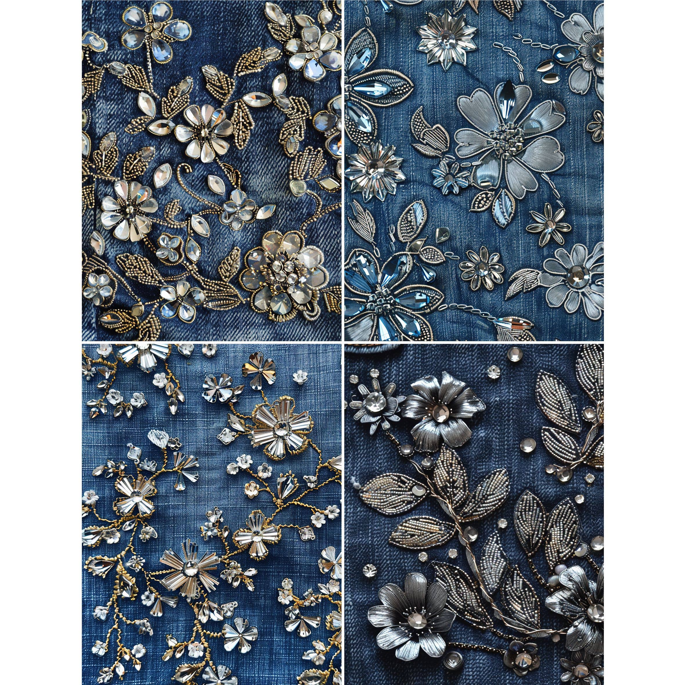 Craft Kreatively - Vendita all'ingrosso Attrezzature per lavoretti e fai da te - Carta di riso per découpage Cowgirl Denim - Formato A4 - 6 fogli per hobby creativi7