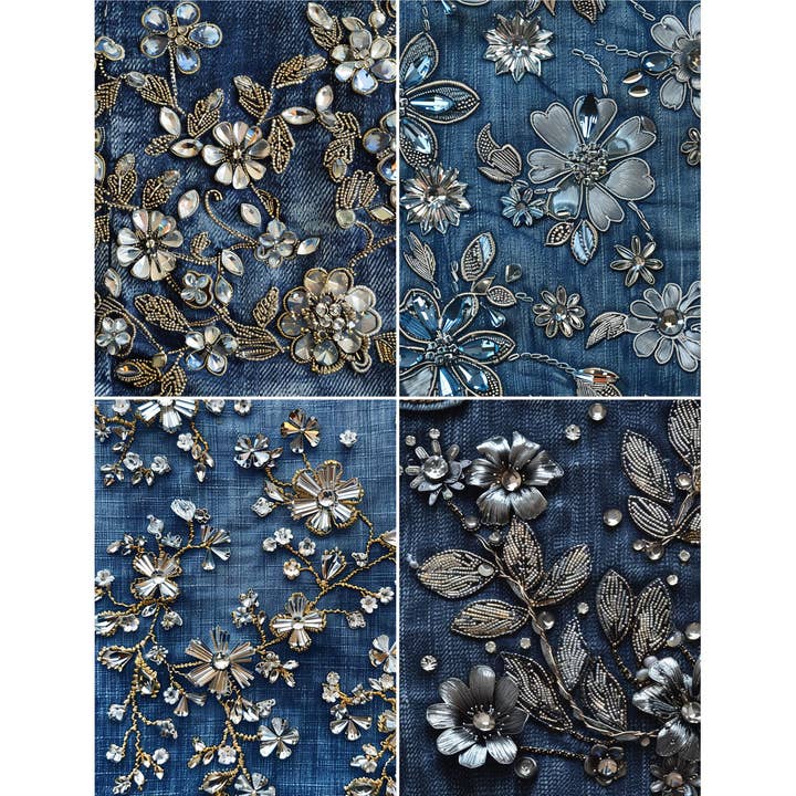 Craft Kreatively - Vendita all'ingrosso Attrezzature per lavoretti e fai da te - Carta di riso per découpage Cowgirl Denim - Formato A4 - 6 fogli per hobby creativi7