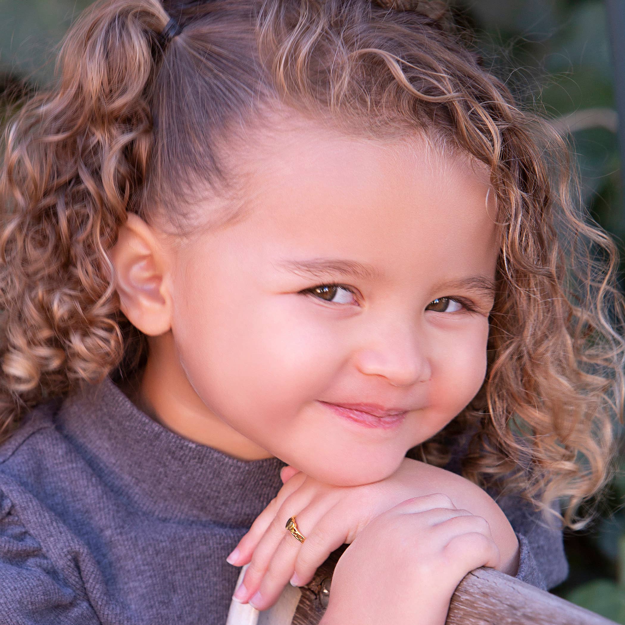 Cherished Moments - Wholesale Band/Stacked Ring - Gold-Plated Heart Baby Ring for Kids and Little Girls3