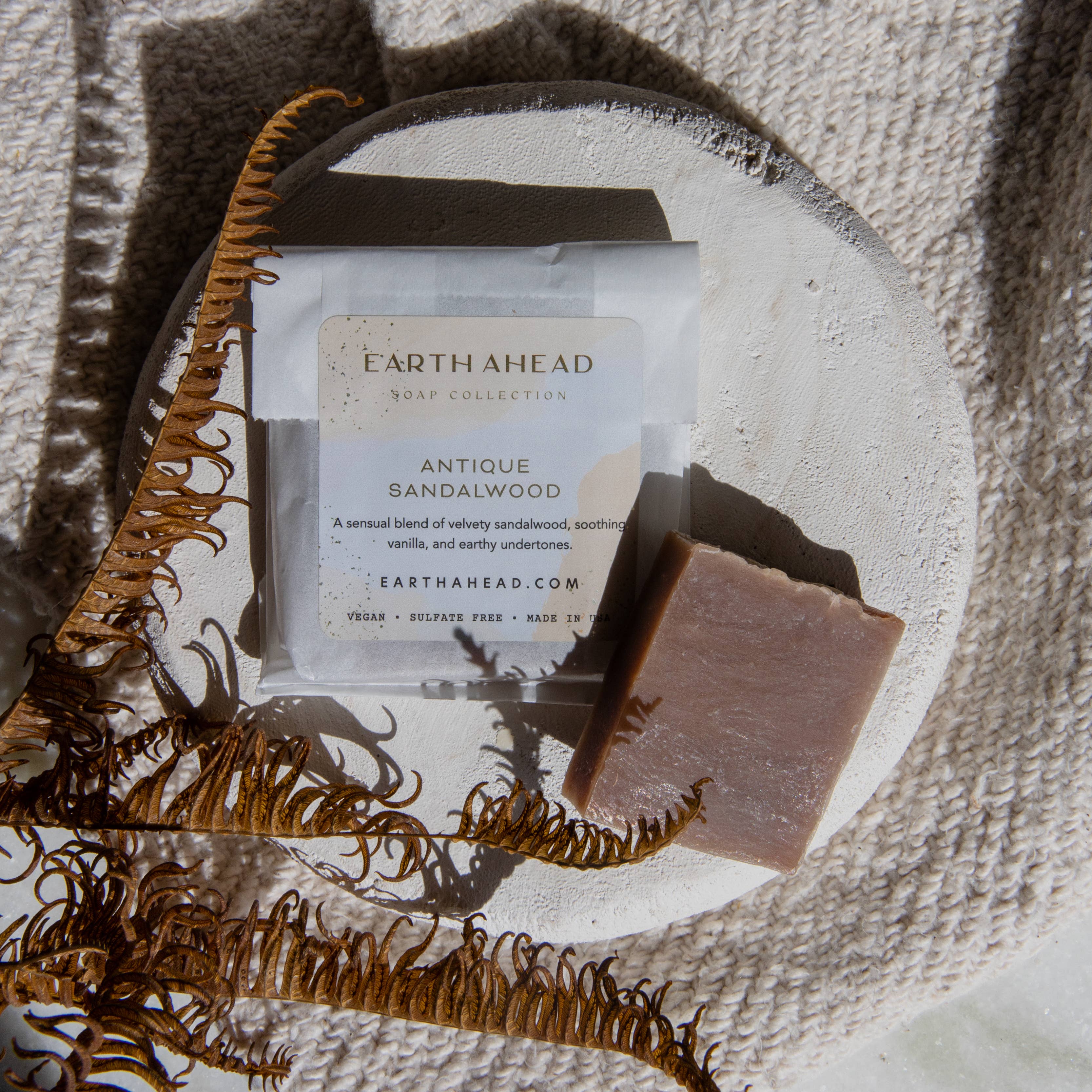 Earth Ahead - Wholesale Bar Soap - ANTIQUE SANDALWOOD Luxury Vegan Bar Soap3