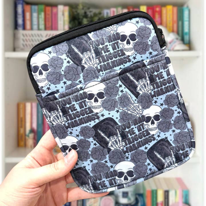 You Had Me At Trigger Warning Kindle Sleeve for wholesale by Posh Paperie