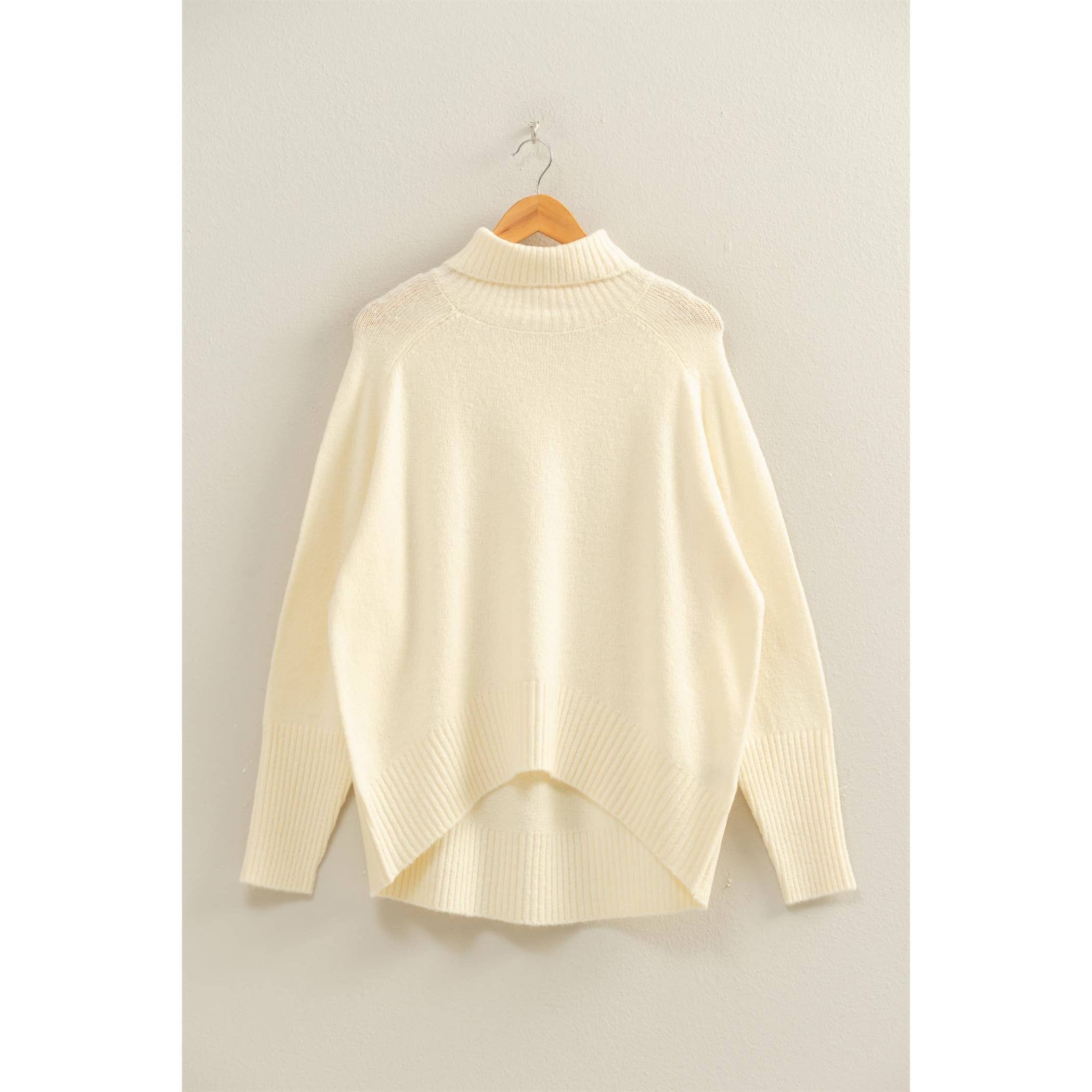 HYFVE - Wholesale Pullover-trui - Dames - Oversized hoog-laag coltrui4