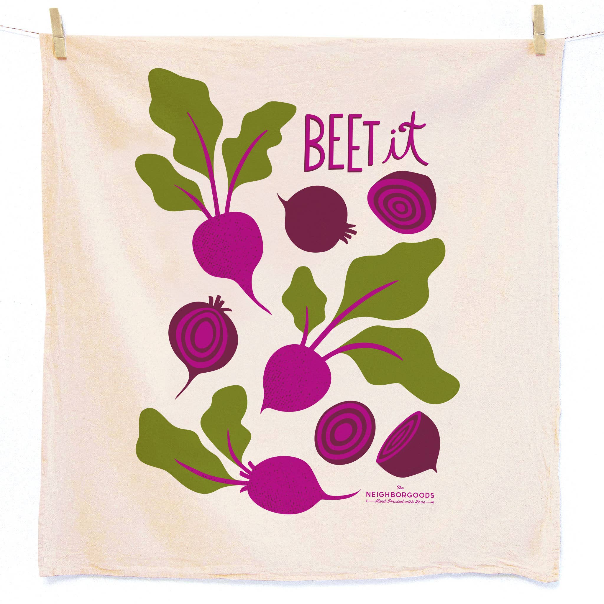 The Neighborgoods - Wholesale Tea Towel - HONEY BEET (Beet, Honey) - Tea Towel Set of 22