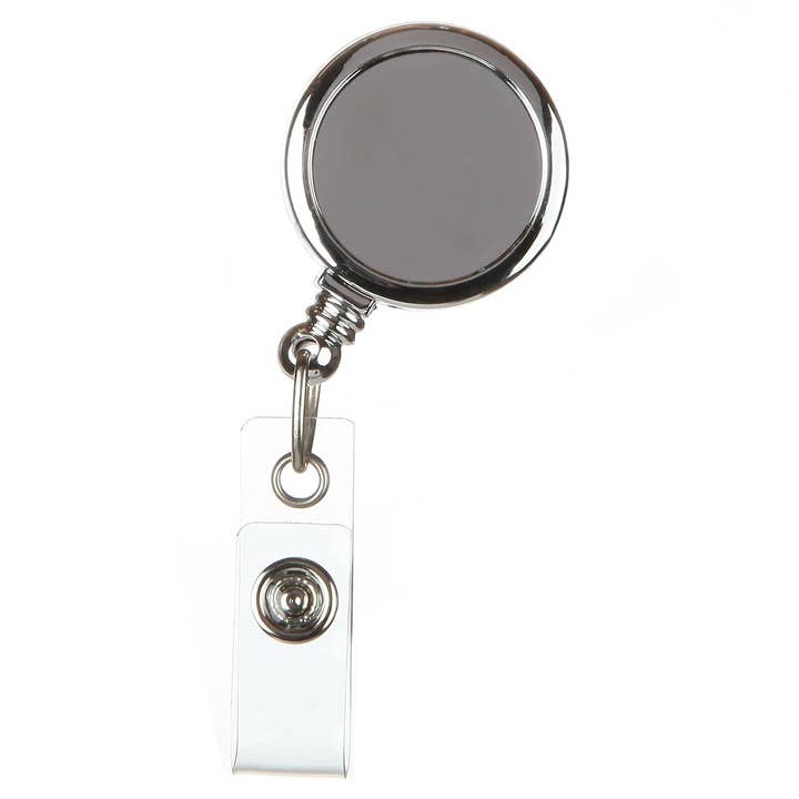 Bonitas International - Wholesale Badge Accessory - Women's - Basic Silver Retractable Badge Reel