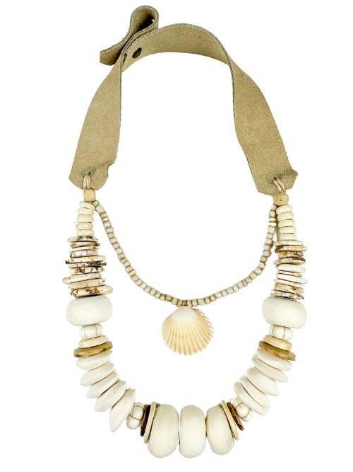 Layered Classic Necklace | Shell for wholesale by Twine & Twig
