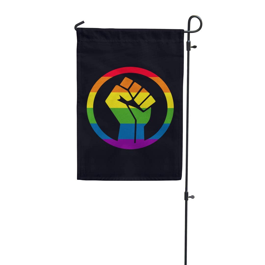 Flags For Good - Wholesale Flag - Black Lives Matter Pride Fist Garden Flag