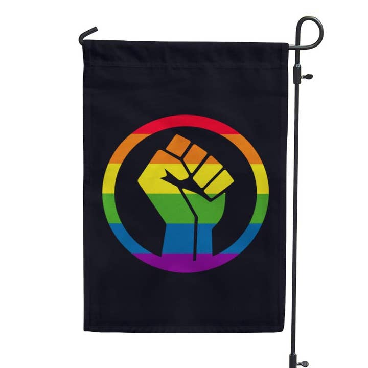 Flags For Good - Wholesale Flag - Black Lives Matter Pride Fist Garden Flag0
