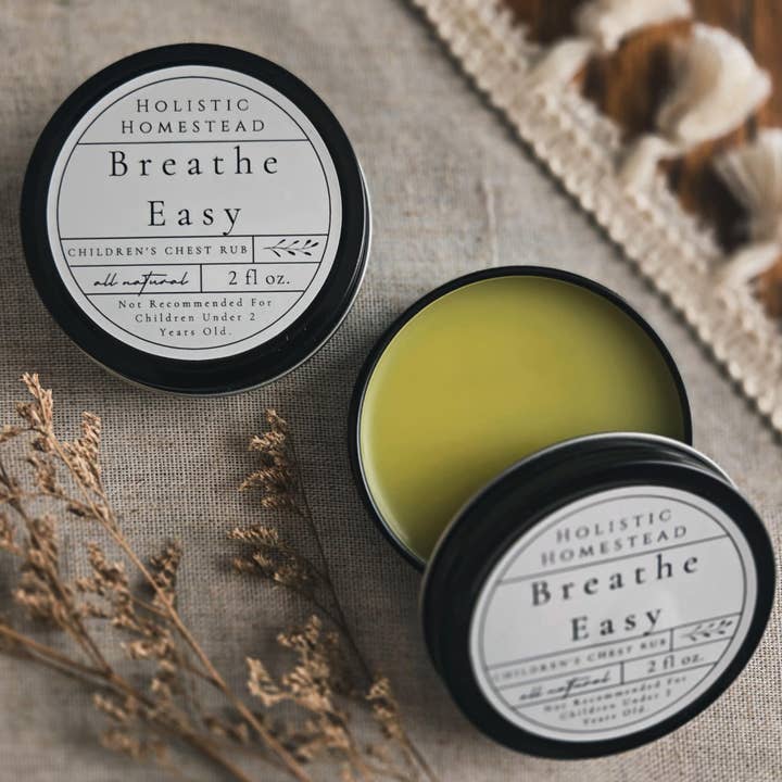 Breathe Easy Chest Rub for wholesale by Holistic Homestead
