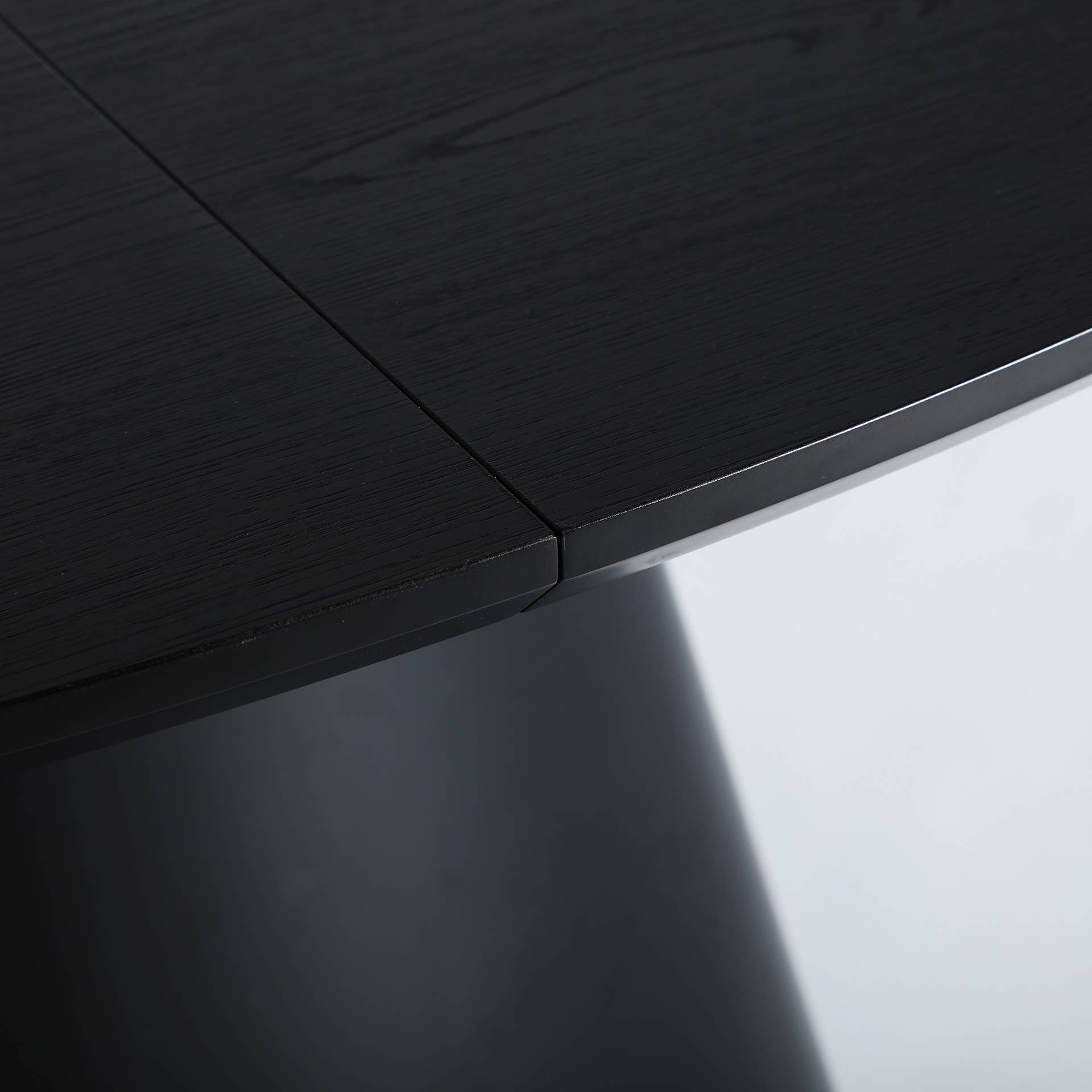 Kodu - Wholesale Side Table - Extendable melamine table in black color, 160x100x76cm2