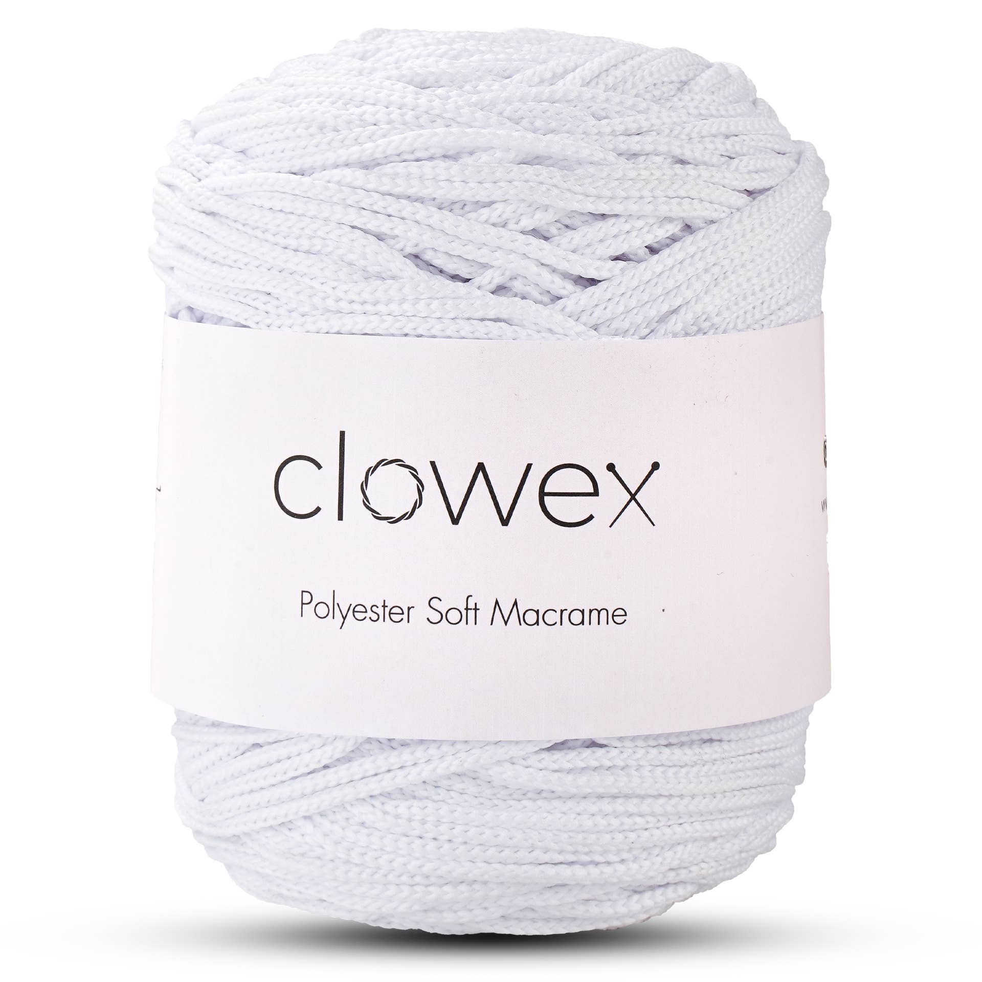 Clowex Textile LLC - Vente Fils à tricoter - Corde Macramé Douce en Polyester 2,5 mm, Fil de Corde Tressé Coloré14