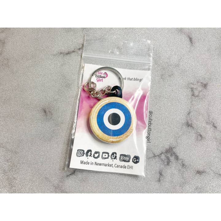 Cute as a Button Girl - Wholesale Lapel Pin/Button - 1.25in & 2.25in Evil Eye3