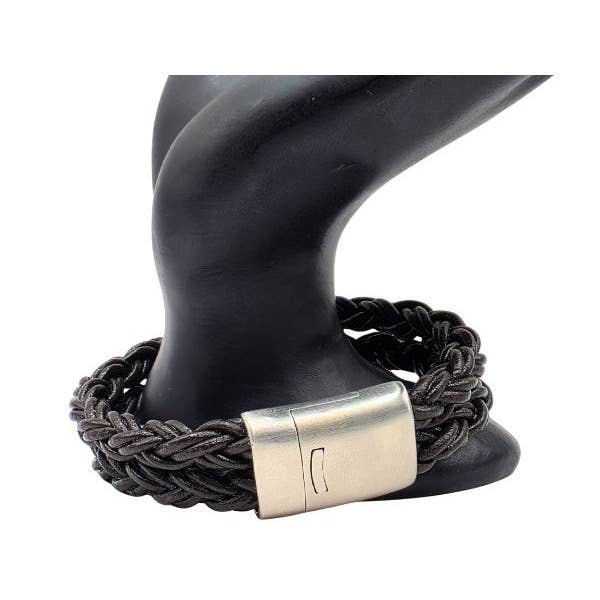 Pulseira de Couro Entrançado Hawaii Bolo - Estilo 530 por atacado de Sun Enterprises B.V.