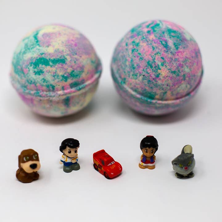Tuti Fruiti Surprise Toy Bath Bomb for wholesale by Squishy Mushii