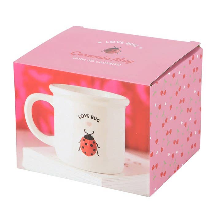 Something Different Wholesale - Vendita all'ingrosso Tazza - Tazza Love Bug per San Valentino con coccinella 3D