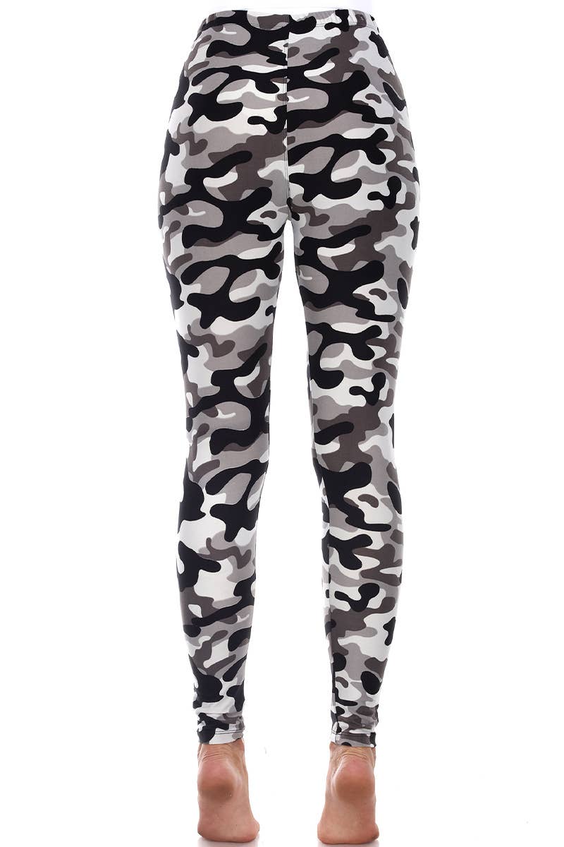 WHITE MARK - Wholesale Fashion Leggings - Women's - Women's Super Soft High-Rise Camo Printed Leggings3