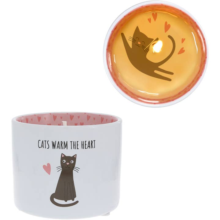 Warm The Heart - 8 oz Wax Reveal Single Wick Candle for wholesale by Pavilion